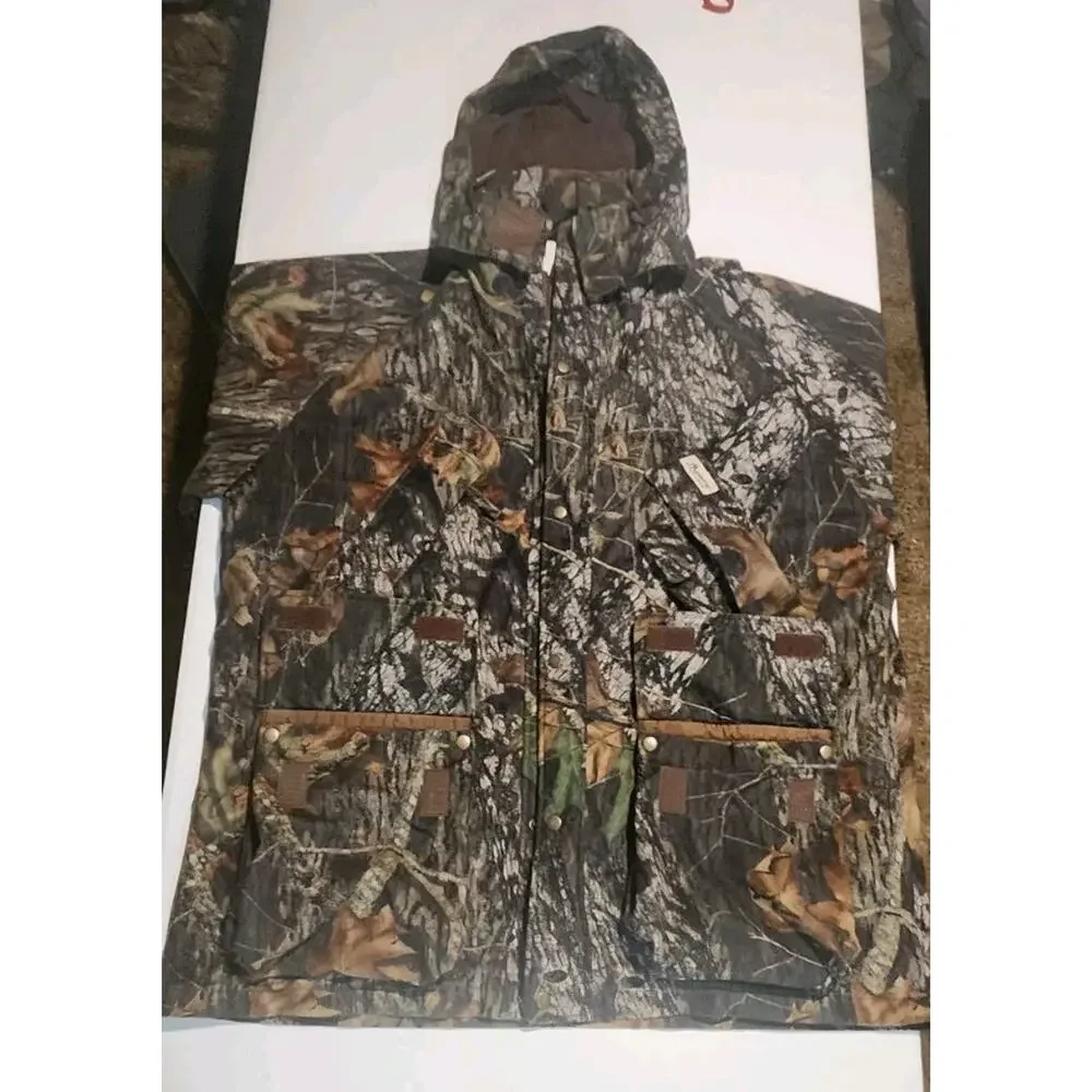 Mount’N Prairie Mens Jacket Work Hunting Hooded Camo Coat Size X-Larg